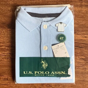 US Polo Assn Toddler Boys School Uniform Polo Light Blue